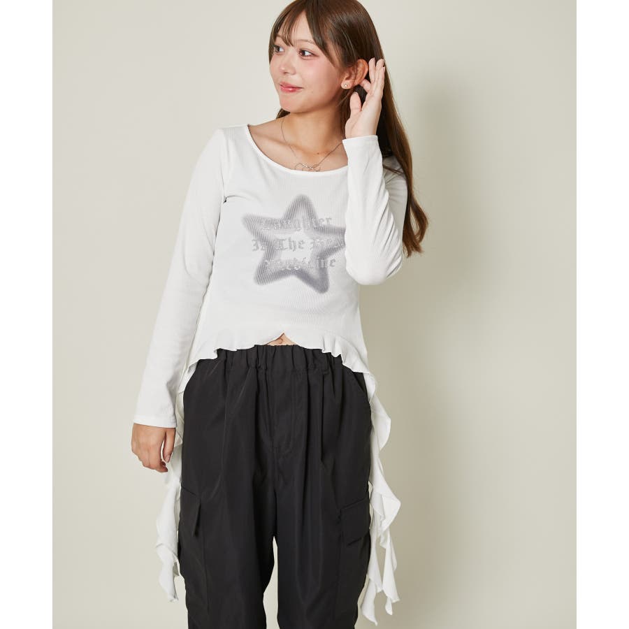 Y2K映え】クルクル裾の星トップス[品番：GORW0010267]｜GORGE