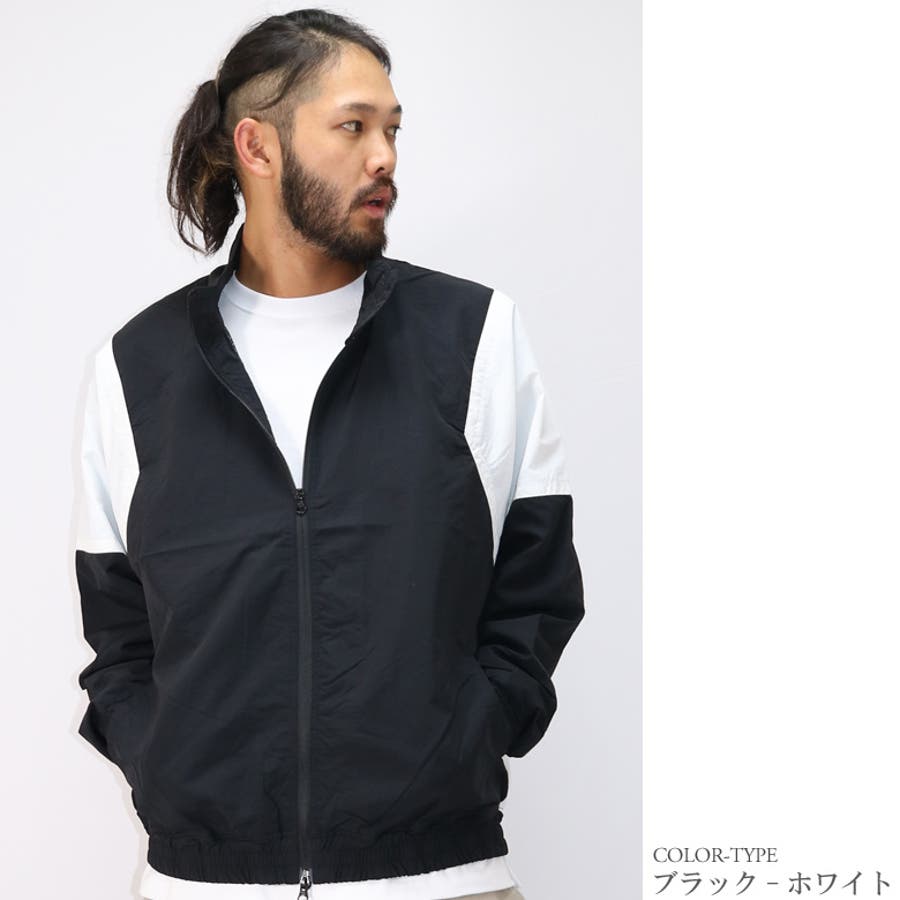 ナイロンジャケット トラックジャケット スイッチングジャケット[品番
