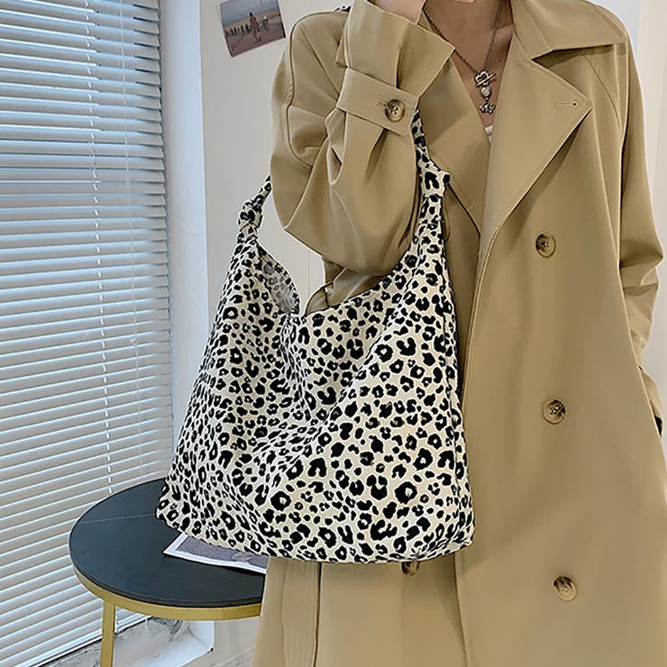 トートバッグ ショルダーバッグ ヒョウ柄 レオパード[品番