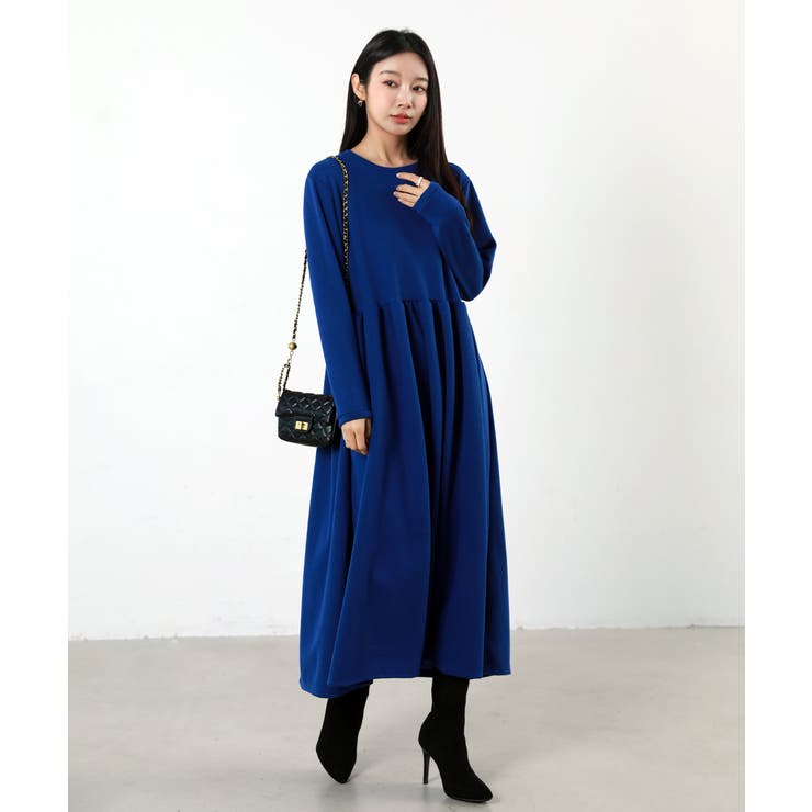 快適に、どこでも映える一枚。エレガントフレア万能ワンピース