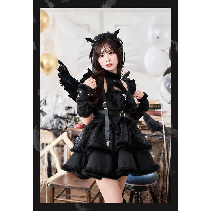 藤咲凪着用】《エンジェル&デビル》ホイップリボンドレス《ハロウィン