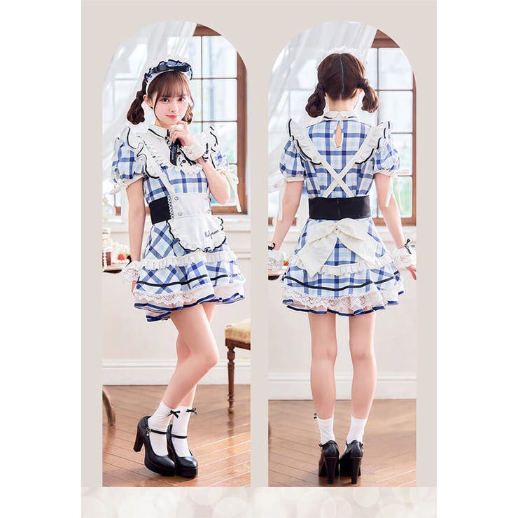札幌コレクション着用】【藤咲凪着用】シャーベットチェックメイド
