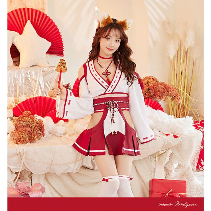 姫宮まほれコラボ】セクシー巫女《ハロウィンコスプレ8点セット