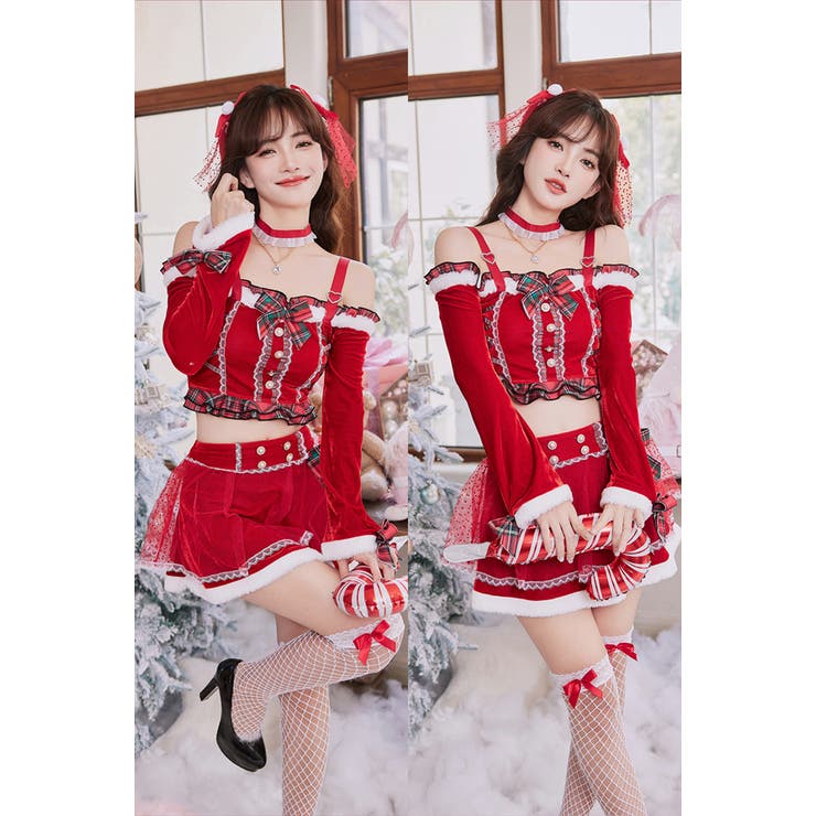 2カラータイト鬼コスチューム《ハロウィンコスプレ9点セット