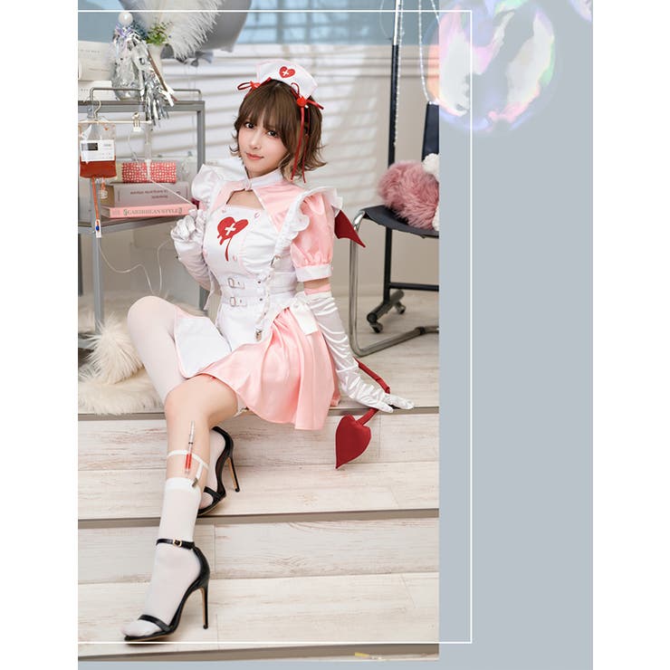 デビルハーネスナース《ハロウィンコスプレ9点セット》【Malymoon