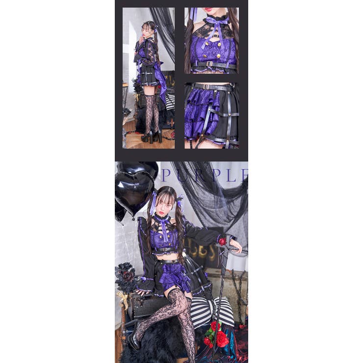 中村里砂着用】キャンドルローズブラックヴァンパイア《ハロウィン