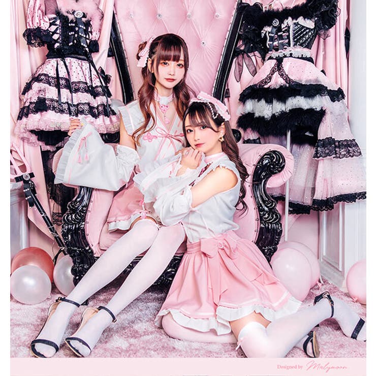 舞々悪魔×Malymoon】ピンクドール巫女コスチューム《ハロウィン