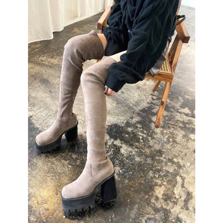 スクエアタンクロングブーツ[品番：MKSW0046598]｜EMODA（エモダ）の