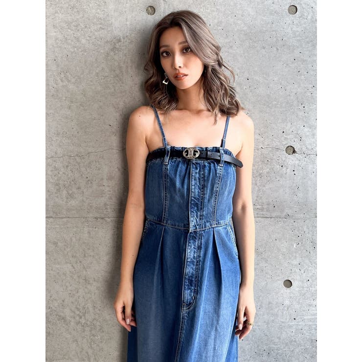 ベアデニムロングワンピース[品番：MKSW0058678]｜GYDA（ジェイダ）の