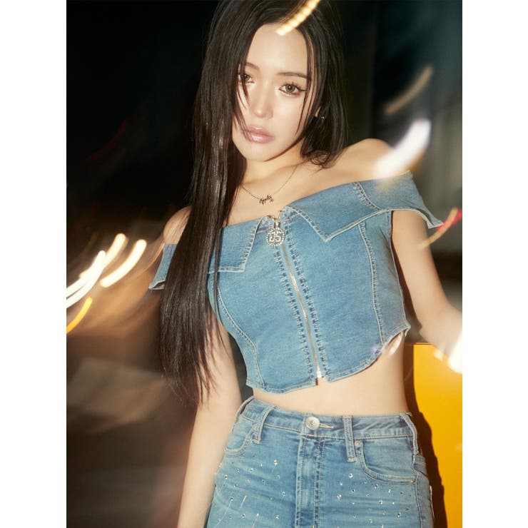 せいせいコラボ】GSストーンスライダーオフショルトップス[品番