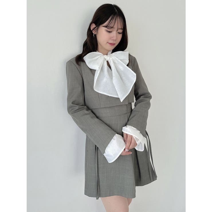 SETUP】ボンディングショートジャケット※セットアップ対応[品番