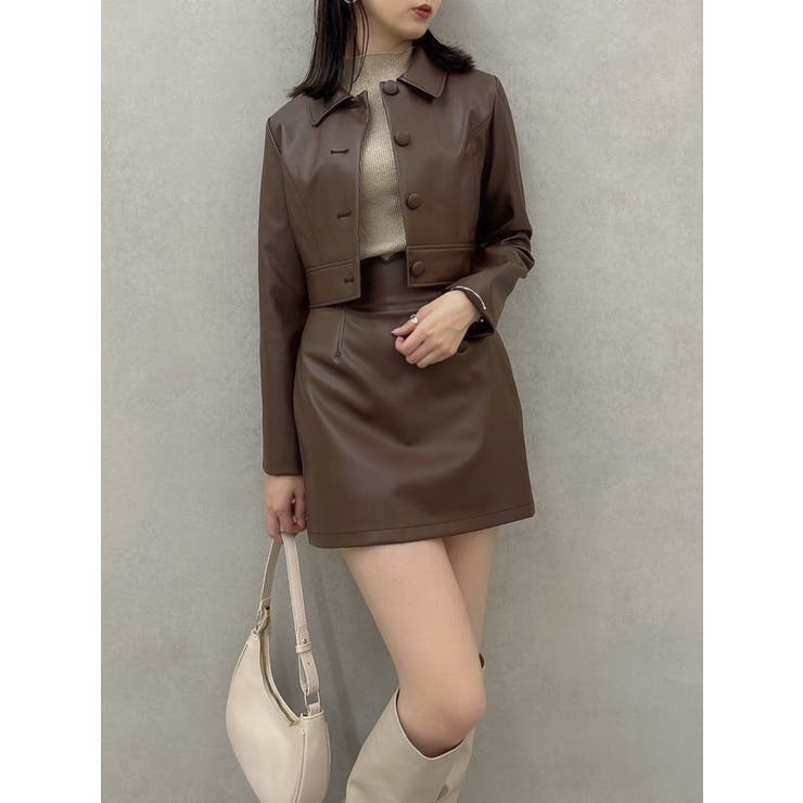 SETUP】ショートタイトマテリアルジャケット※セットアップ対応[品番