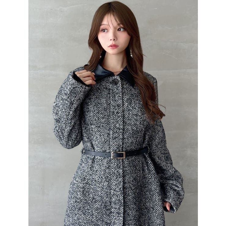 ヘリンボーンステンカラーコート[品番：MKSW0061316]｜RESEXXY