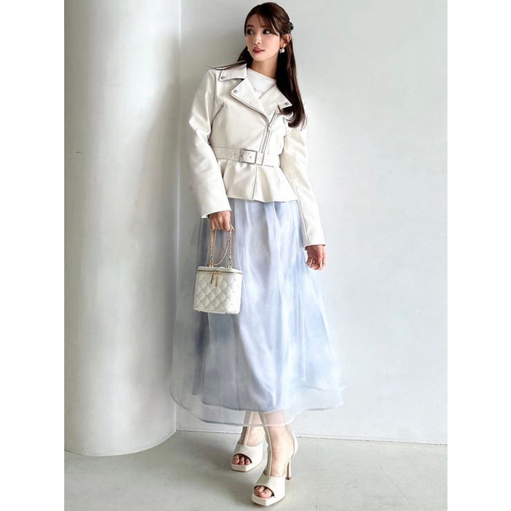 ペプラムライダースジャケット[品番：MKSW0062246]｜RESEXXY