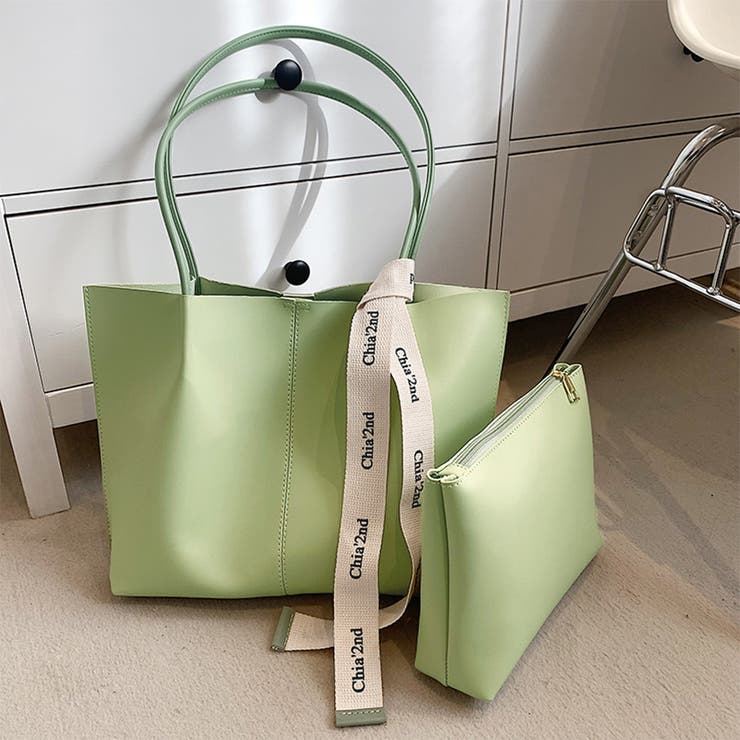 ポーチ付きトートバッグ レディース 韓国[品番：II000010344