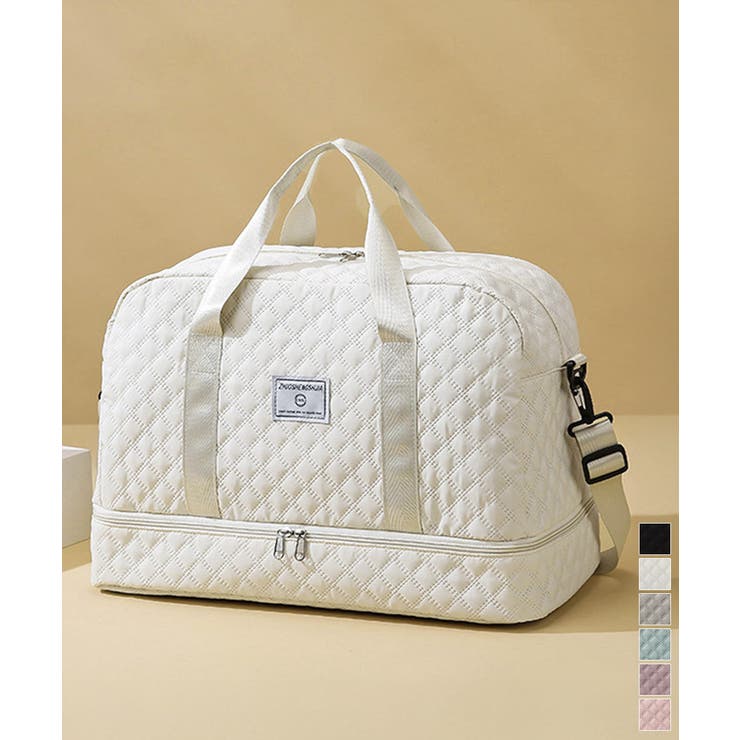 ボストンバッグ キルティング 旅行カバン[品番：II000011406