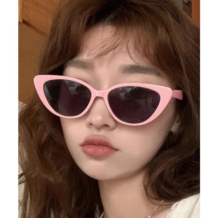 キャットアイ カラーフレームサングラス[品番：II000011735