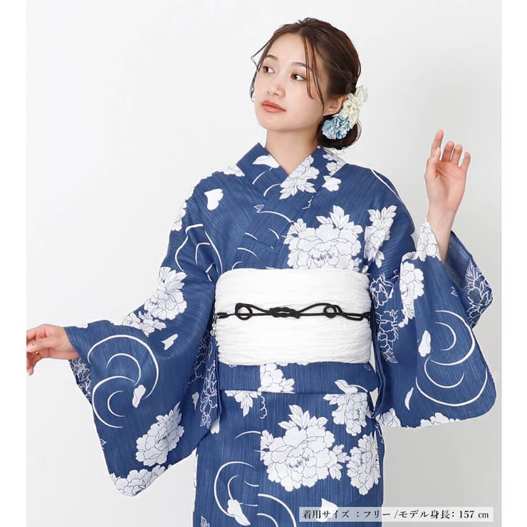 浴衣 レディース 綿麻[品番：NNCW0004053]｜Ainokajitsu（アイノカジツ