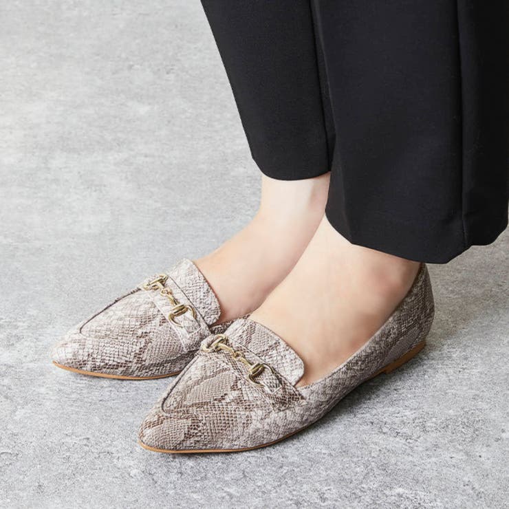 ポインテッドトゥ ローファー カジュアルシューズ[品番：HSYS0001553