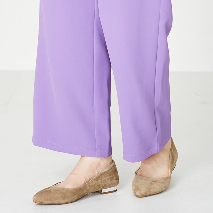 オリエンタルトラフィック》本革スエードフラットパンプス/R-6002[品番