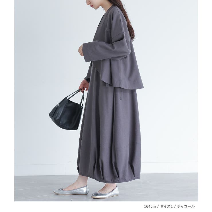 somari imaginationリネン混ジャケット＆ワンピースセットアップ[品番