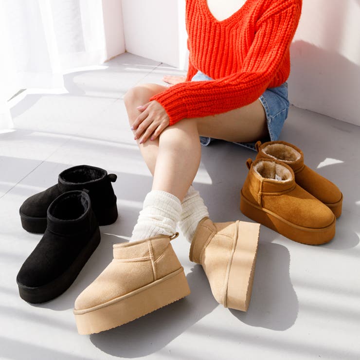 厚底ムートンブーツ[品番：ATAW0001261]｜attagirl （アタガール）の