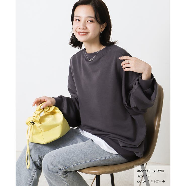 ドロップショルダービッグプルオーバー 裏毛 プルオーバー[品番