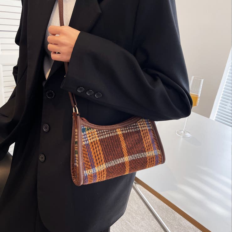タータンチェック ミニショルダー 春 冬[品番：ADEW0003863]｜ad thie