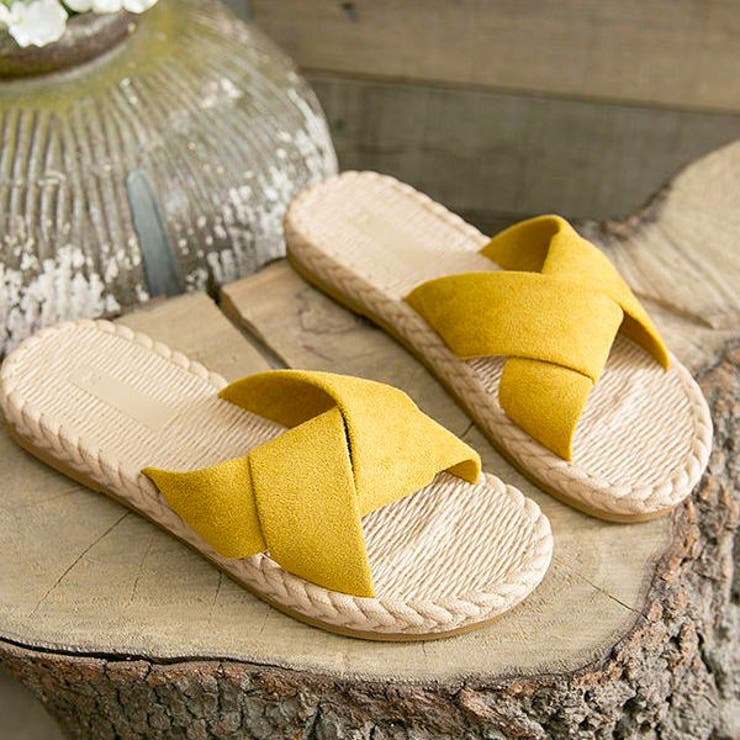 クロスベルト フラット サンダル[品番：ADEW0003614]｜ad thie