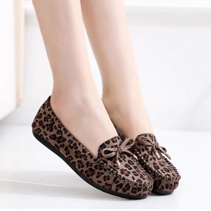 レオパード柄 フラットシューズ[品番：ADEW0004251]｜ad thie