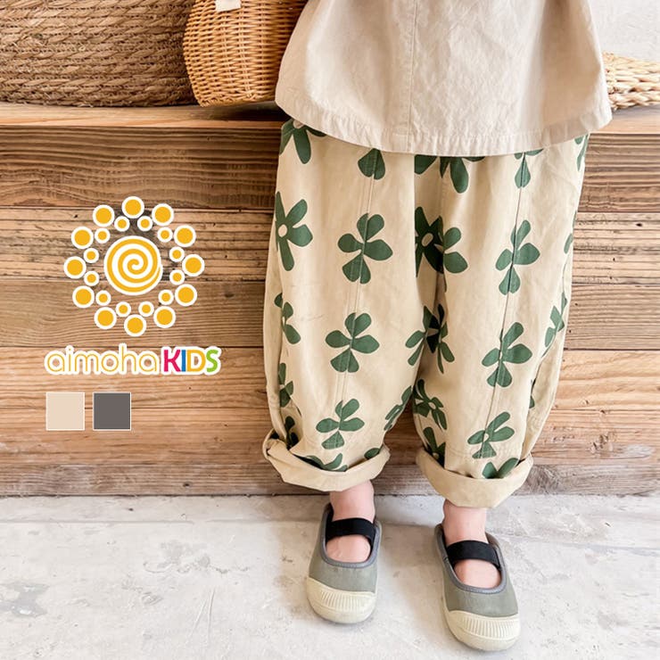aimoha KIDS 可愛い花柄スラックスパンツ[品番：XT000005582]｜aimoha