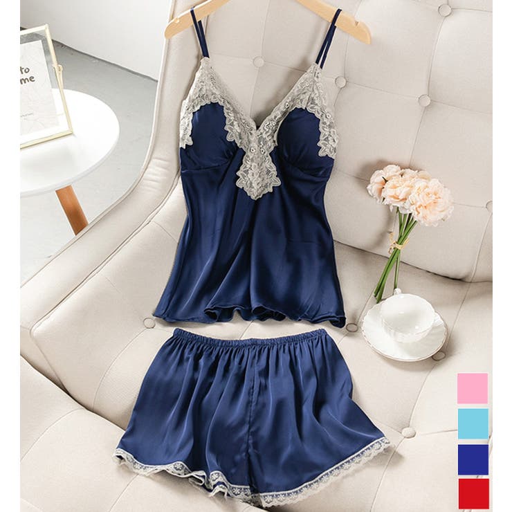 Jasmine Grandiflorum】サテンランジェリー ベビードール[品番