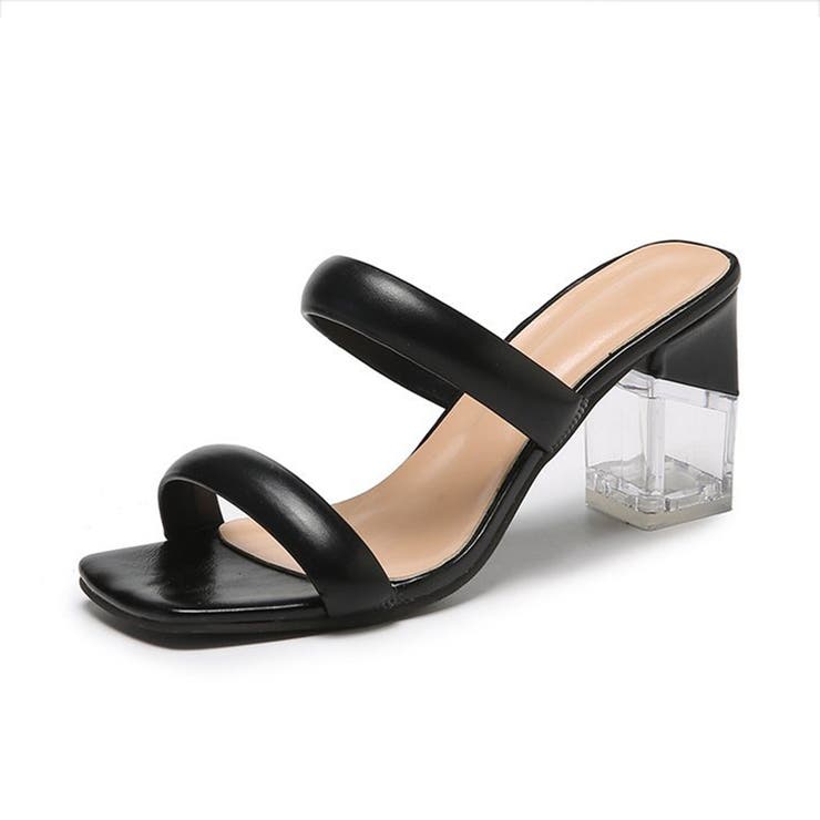 クリアヒールサンダル ミュールレディース[品番：AGCW0003115