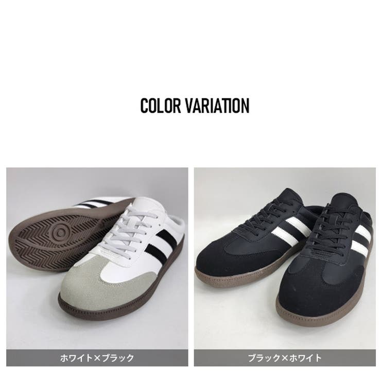 スリッポンシューズ ミュールスニーカー メンズ[品番：RQ000009408