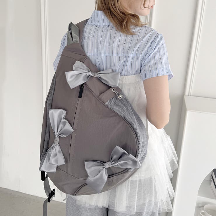 ワンショルダーリボンバッグ/ボディバッグ[品番：OUTW0000348