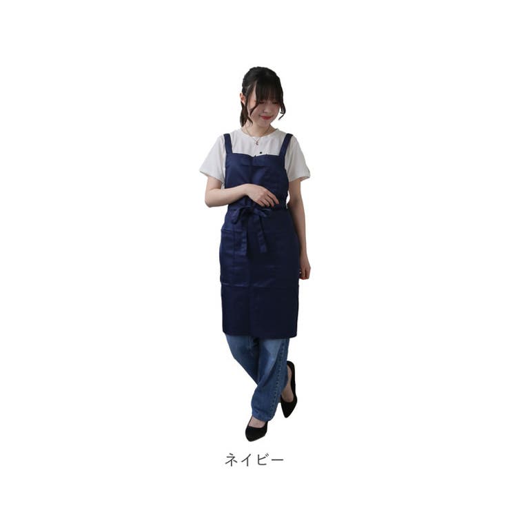 エプロン 無地 シンプル かわいい apron88[品番：BCYW0020204