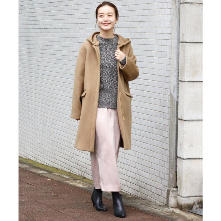 IENA イエナ】二重織りシャルムフードコクーンコート◇[品番