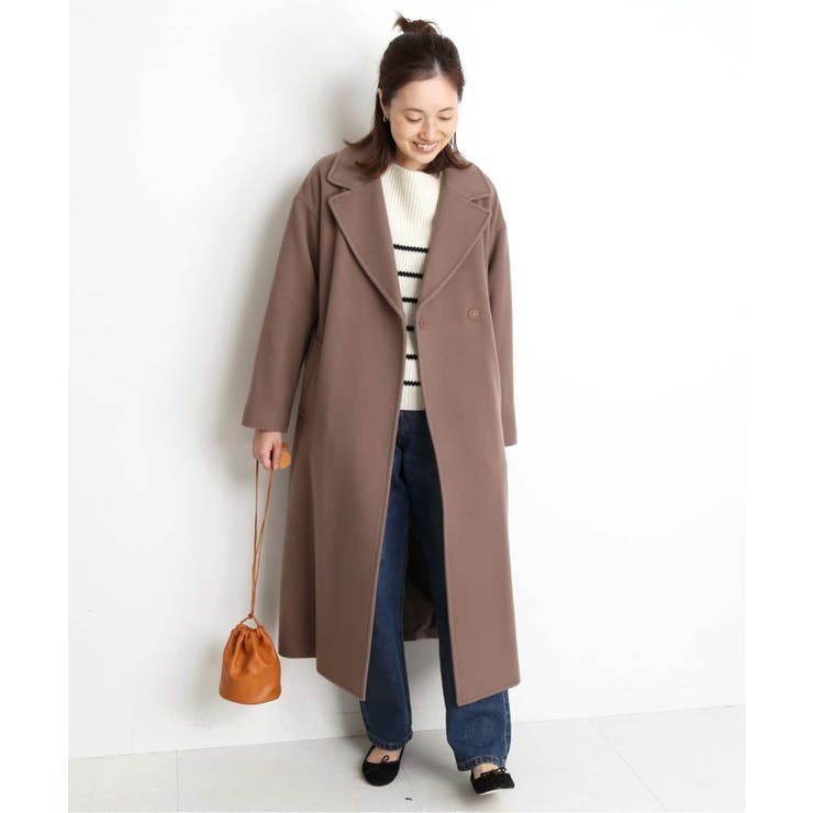 SLOBE IENA スローブイエナ】SUPER100ビックラペルコート◇[品番