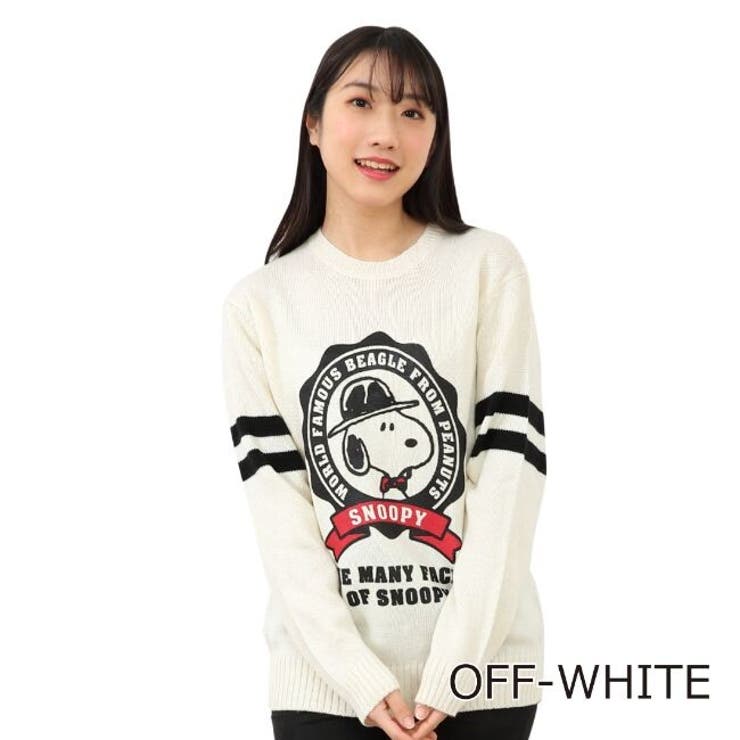 スヌーピー セーター ニット ウール混 ルームウェア[品番：YSDW0001129