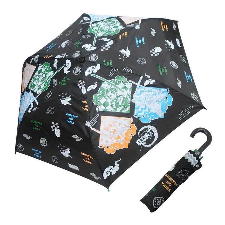 鬼滅の刃 折畳耐風傘 折りたたみかさ[品番：BREW0023956