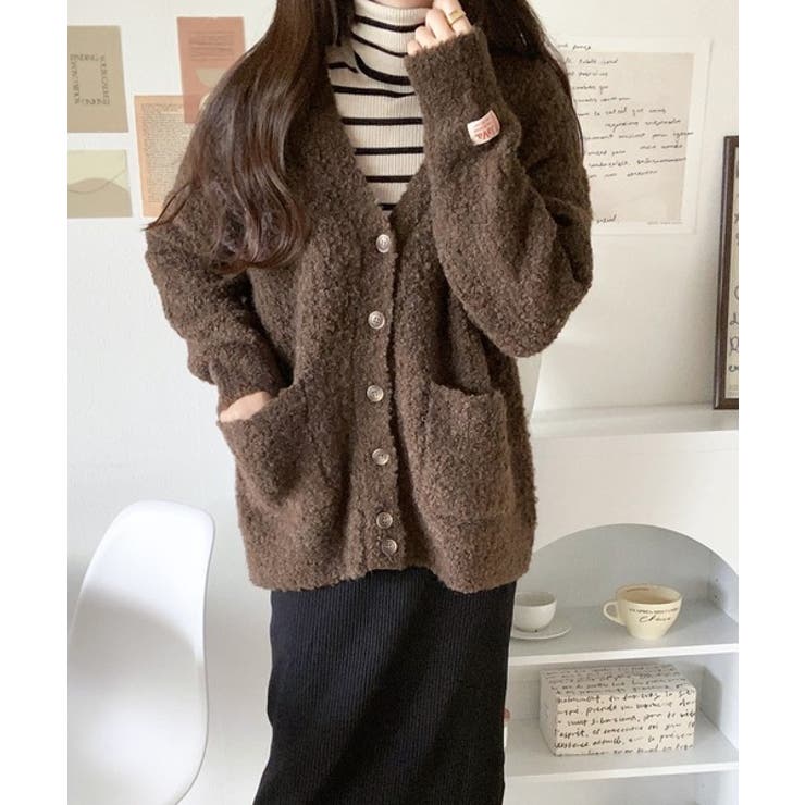 美品】秋冬物 Dolce & Gabbana レース編み カーディガン コゲ茶 美品