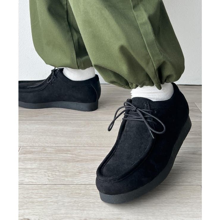 Javaジャバコラボ》撥水クラシックスウェードモカシンシューズ[品番