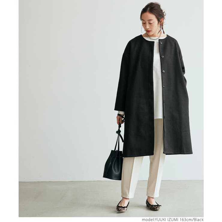 ロングコート レディース バックフリル[品番：PA000011353]｜coca