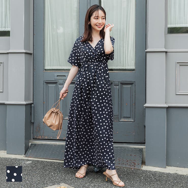 カシュクールドットワンピース[品番：PA000012860]｜coca（コカ）の