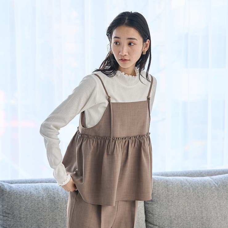 リネンライクキャミソールセットアップ[品番：COEW0006922]｜coen