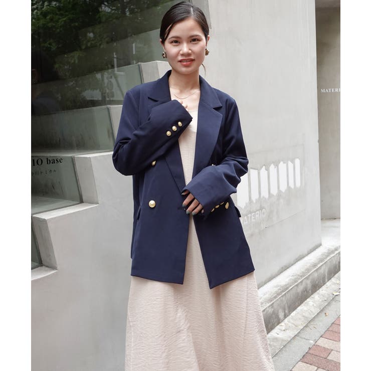 金ボタンツイルテーラードジャケット[品番：TRIW0003818]｜CORNERS