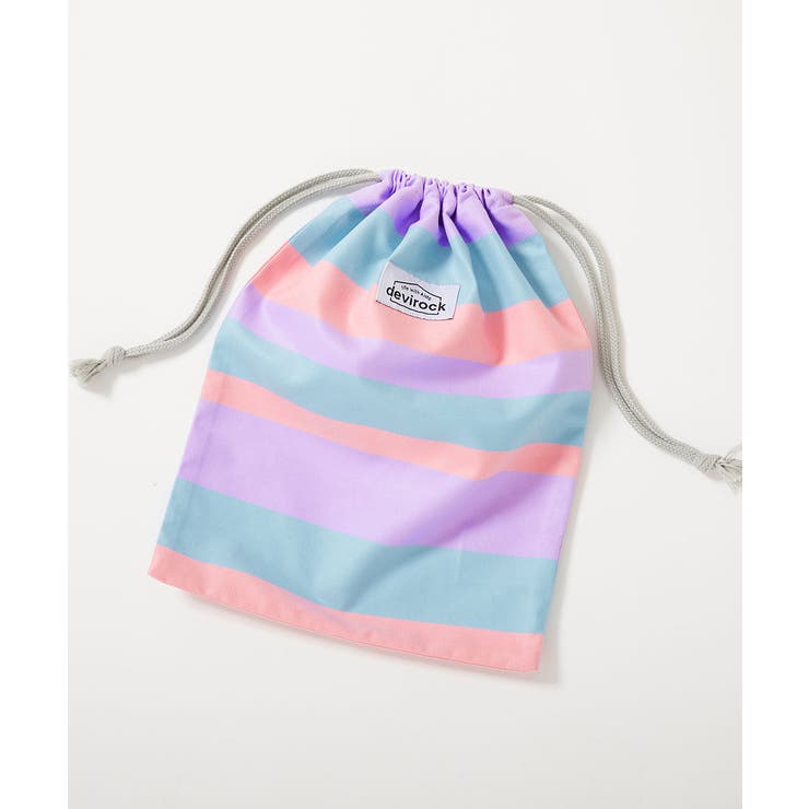 濡れたものを収納できる 吸水速乾 タオル巾着[品番：VR000010484