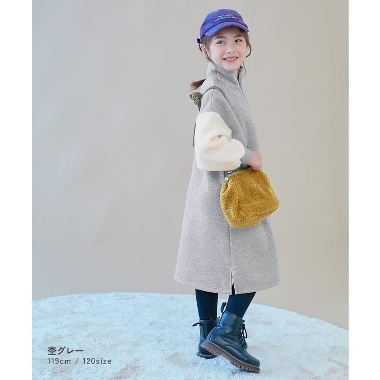 スフレスウェット 袖ボア ハーフジップ[品番：VR000010634]｜devirock