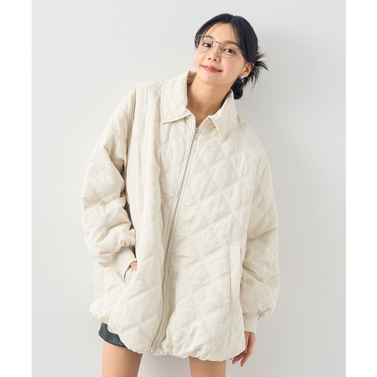 ダブルステッチキルティングコート[品番：EMEW0046247]｜earth