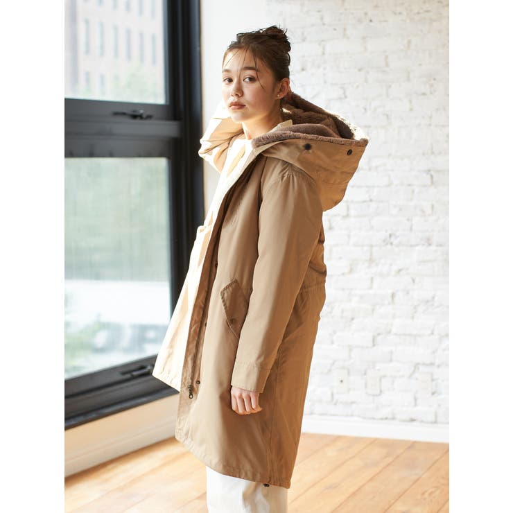 2WAYモッズコート(ロング)[品番：EMEW0020386]｜earth music&ecology